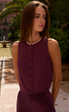 Load image into Gallery viewer, Dia Sweater Vest Blackberry