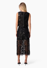 Load image into Gallery viewer, Aracely Sequin Lace Top Black