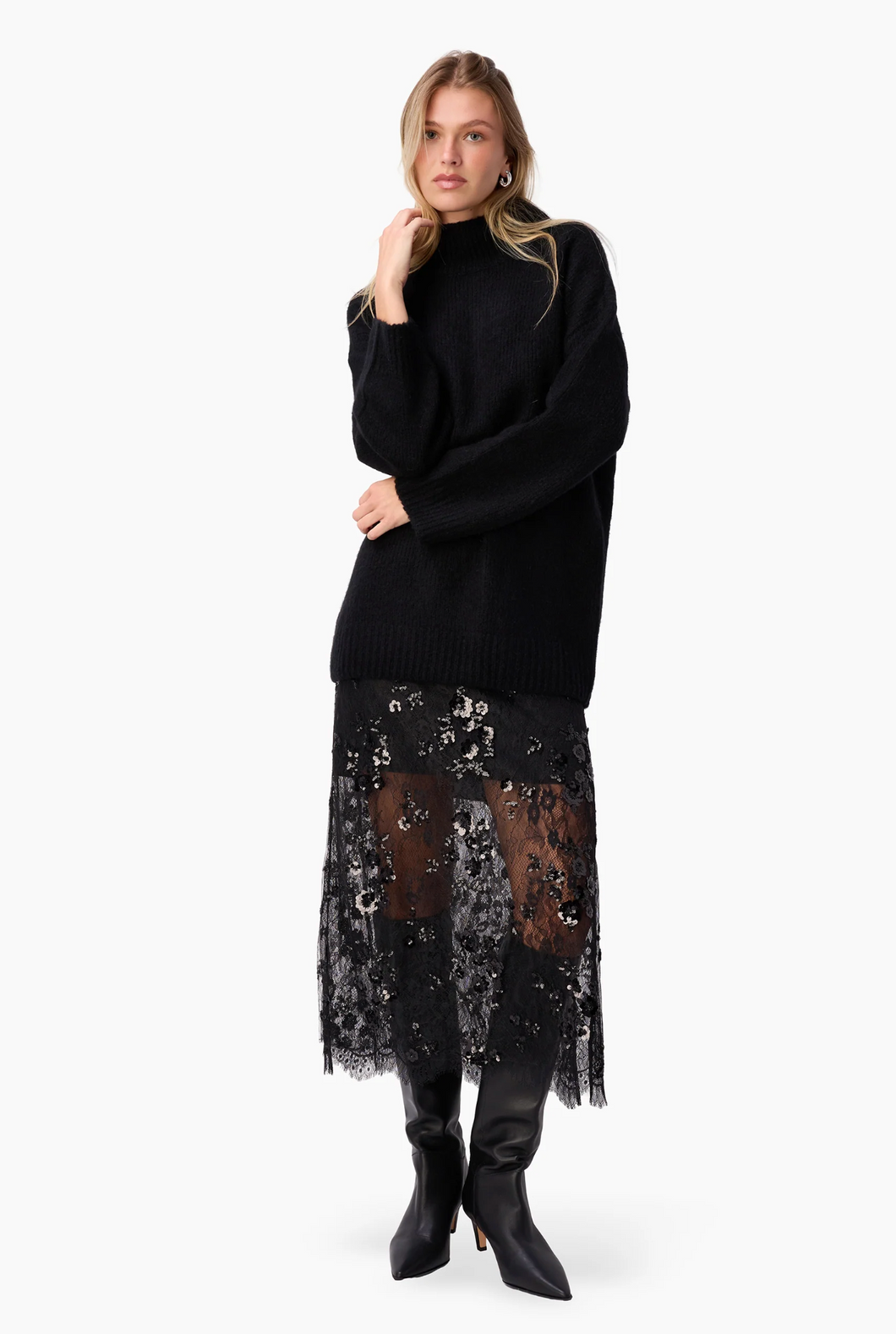 Catherine Cashmere Sweater Black