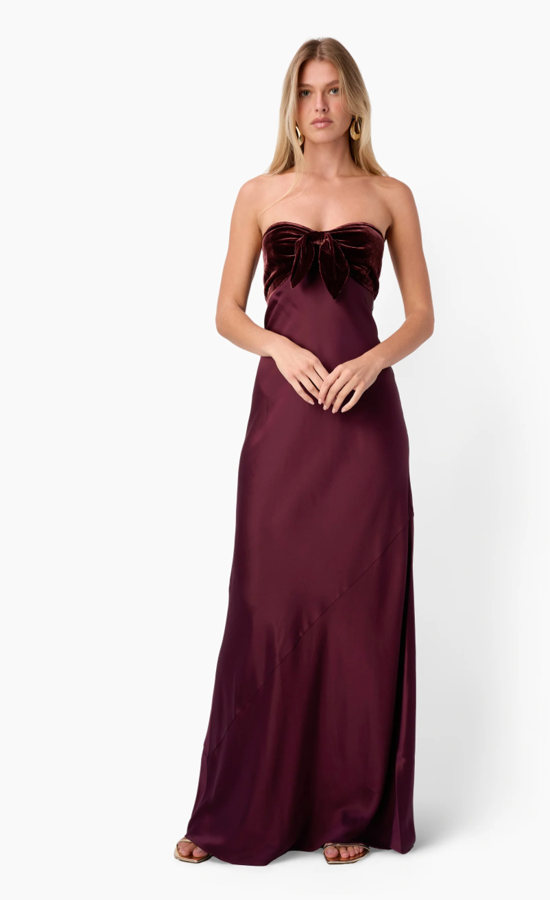 Lavinia Gown Cranberry