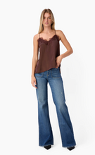 Load image into Gallery viewer, Racer Charmeuse Camisole Sable