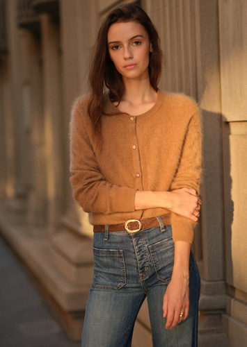 Dorian Chashmere Cardigan Caramel