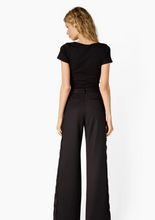 Load image into Gallery viewer, Sana Rib Knit Tee Black