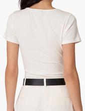Load image into Gallery viewer, Sana Rib Knit Tee White