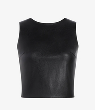 Load image into Gallery viewer, Faux Leather Shell Black