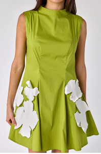 Declan Dress Grasshopper