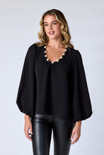 Load image into Gallery viewer, Rowan Blouse Black