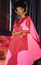 Load image into Gallery viewer, Corinth Cape Dress Grand Floral