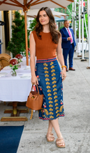 Load image into Gallery viewer, Frannie Skirt Denim Embrodiery