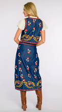 Load image into Gallery viewer, Frannie Skirt Denim Embrodiery