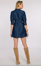 Load image into Gallery viewer, Cameron Dress Solid Denim