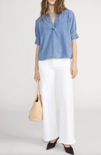 Load image into Gallery viewer, Slim Palazzo Modernist Pocket White
