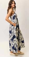 Load image into Gallery viewer, Shivon Dress Navy Ivory