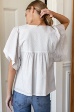 Load image into Gallery viewer, Marion Button Blouse Natural Textured