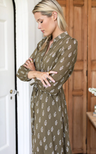 Load image into Gallery viewer, Frances 3 Dress Gothic Olive