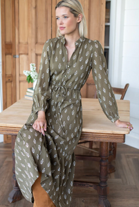 Frances 3 Dress Gothic Olive