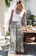 Load image into Gallery viewer, Shirred Skirt Gothic Olive