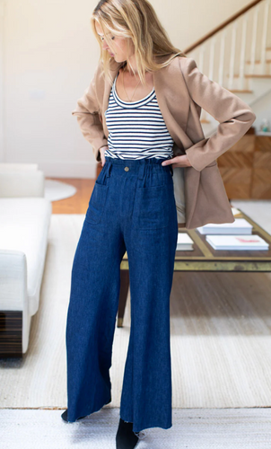 Tulip Trouser Indigo Hemp Org