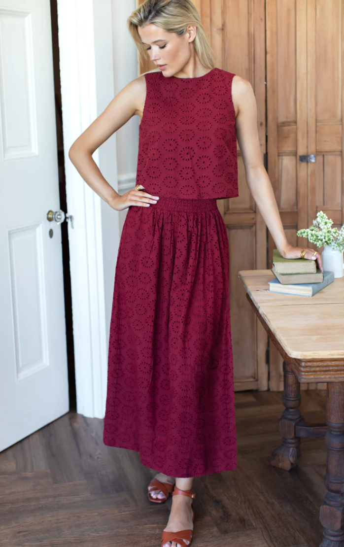 Studio Boxy Top Rouge