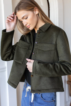 Load image into Gallery viewer, Atelier Pocket Jacket Army Green Wool