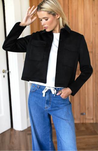 Atelier Pocket Jacket Black Wool