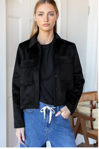 Atelier Pocket Jacket Black Wool