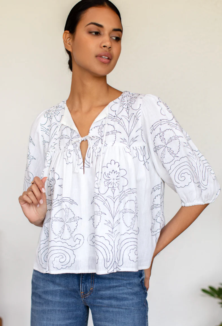 Puff Isla Maeve Outline Indigo