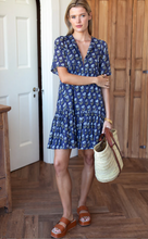 Load image into Gallery viewer, Isla Dress Pressed Poppies Blue