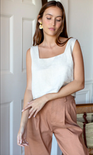 Load image into Gallery viewer, Roma Top 2 Ivory Linen
