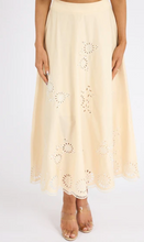 Load image into Gallery viewer, Carlotta Embroidered Skirt Oatmeal