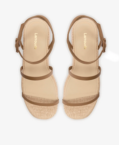 Gio Flatform Sandal Hazelnut