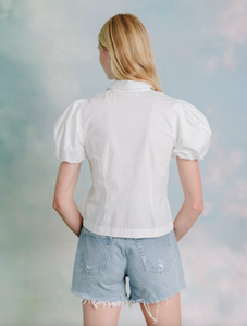 Short Sleeve Callum Top White