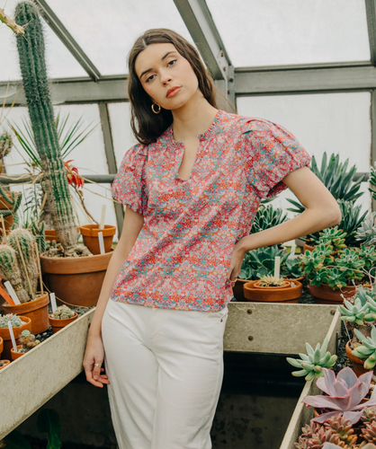 Lia Top Strawberry Thief Libery Print