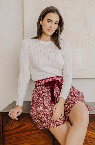 Sarafina Pointelle Knit Ivory