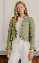 Load image into Gallery viewer, Melanie Quilted Jacket Olive