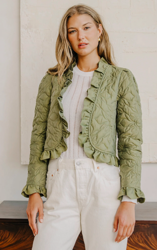 Melanie Quilted Jacket Olive