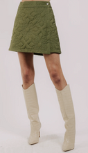 Load image into Gallery viewer, Melanie Quilted Skirt Olive