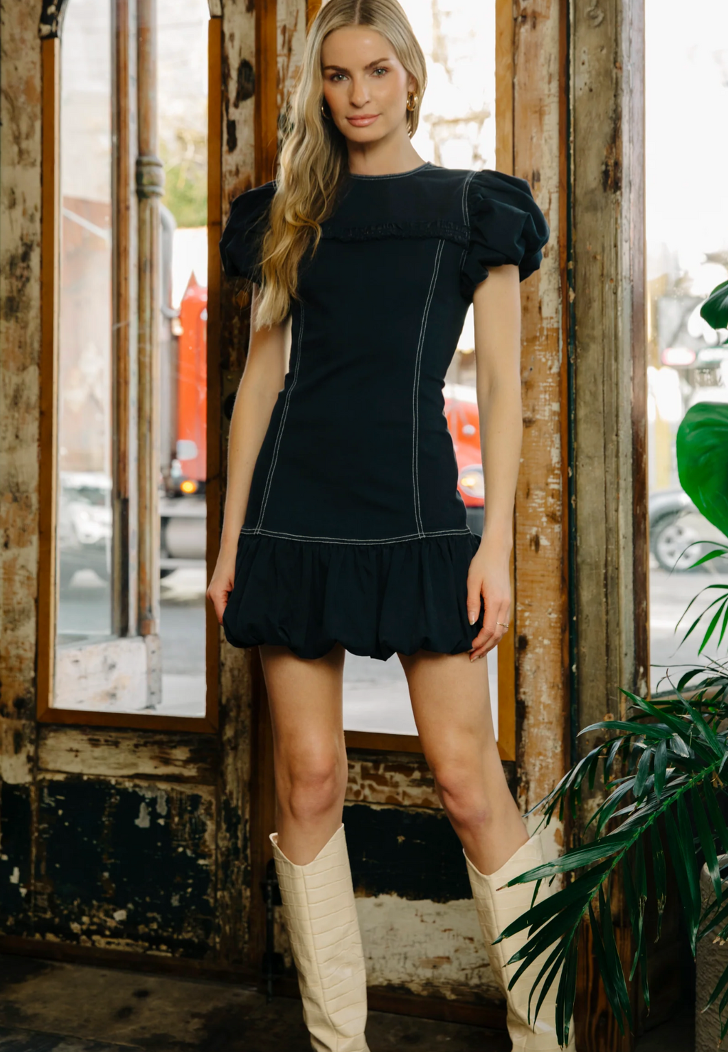Adele Mini Dress Pagent Blue