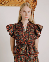 Load image into Gallery viewer, Madelyn Top Harlequin Print