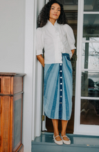 Load image into Gallery viewer, Appoline Midi Skirt Paneled Denim