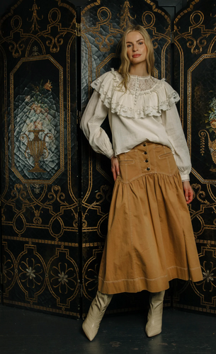 Christine Skirt Biscuit Denim