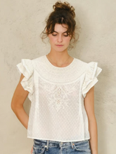 Load image into Gallery viewer, Lori Emb SS Top