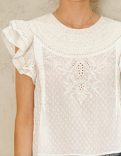 Load image into Gallery viewer, Lori Emb SS Top