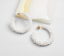 Load image into Gallery viewer, Taylor Mini Hoop White Gold