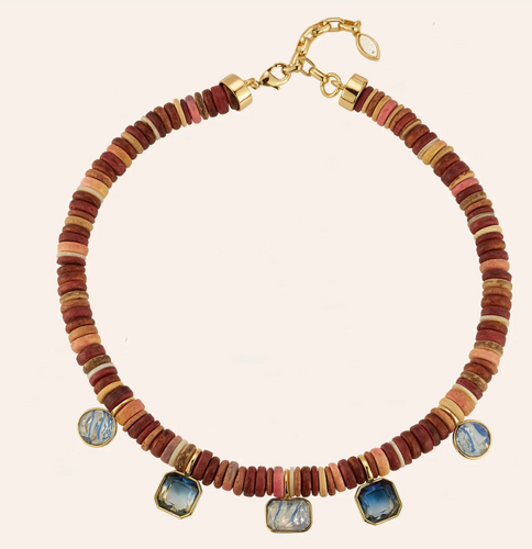 Marla Mecklace Brown/Blue