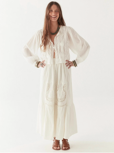 Luisa Eyelet Skirt