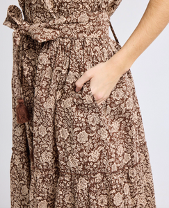 Francoise Skirt Cocoa Floral