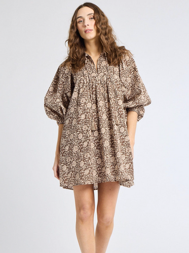 Daisy Dress Cocoa Floral