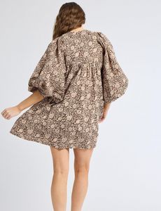 Daisy Dress Cocoa Floral