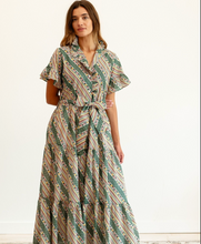 Load image into Gallery viewer, Victoria Dress Rose Stripe